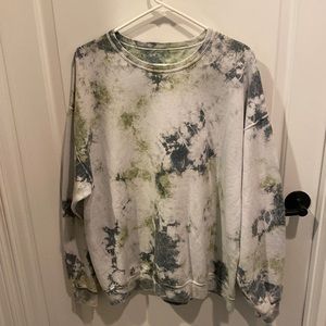 Urban Outfitters crewneck green tie dye